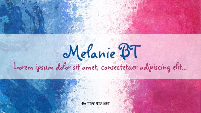 Melanie BT example