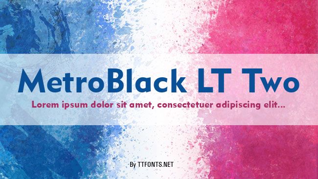 MetroBlack LT Two example
