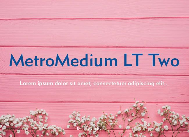 MetroMedium LT Two example
