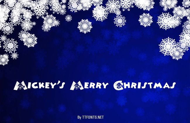 Mickey's Merry Christmas example