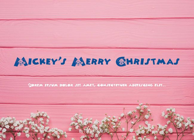 Mickey's Merry Christmas example