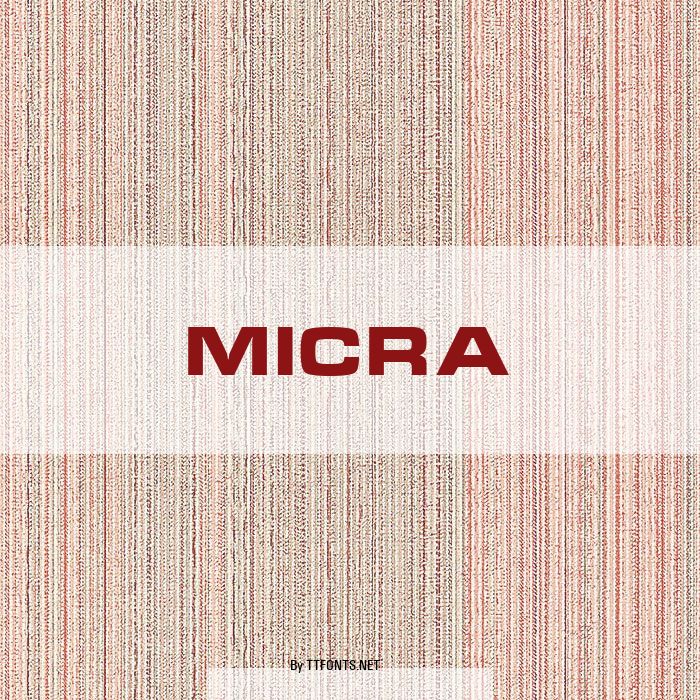 Micra example