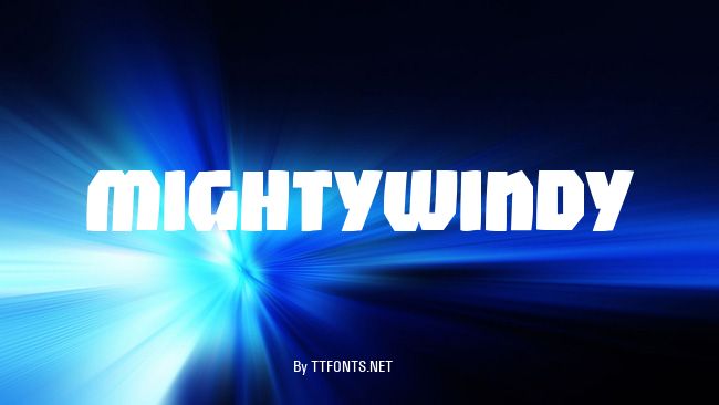 MightyWindy example