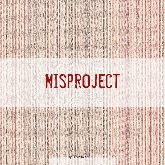 Misproject example