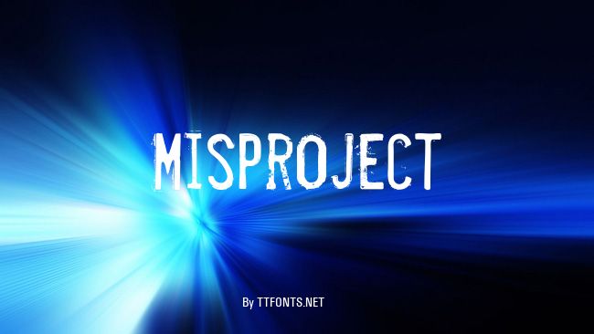 Misproject example