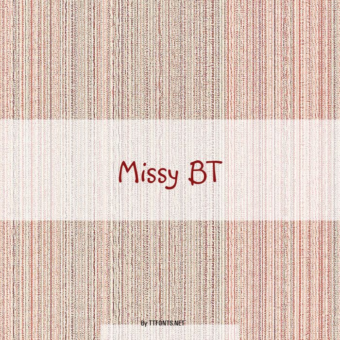 Missy BT example