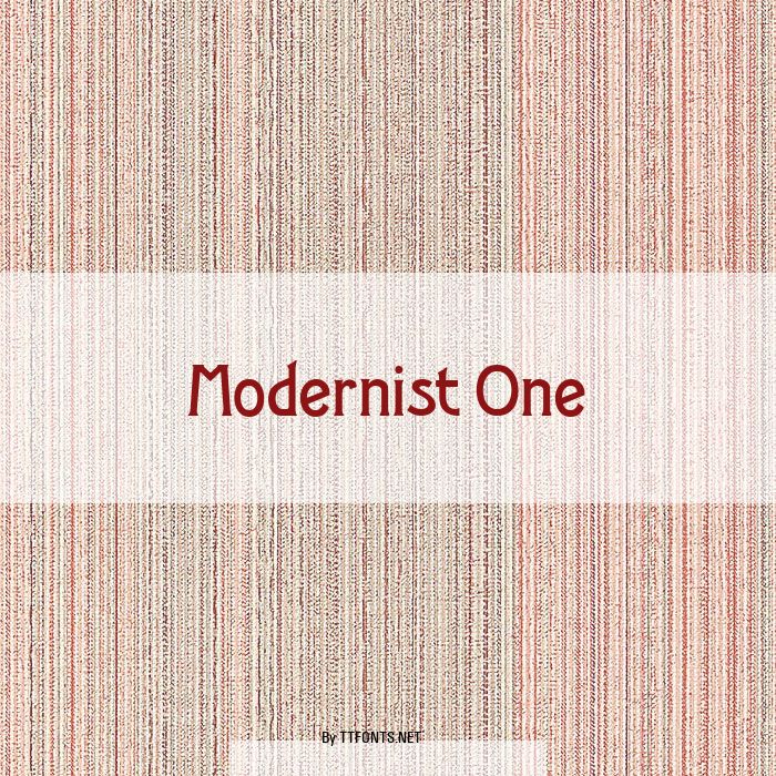Modernist One example