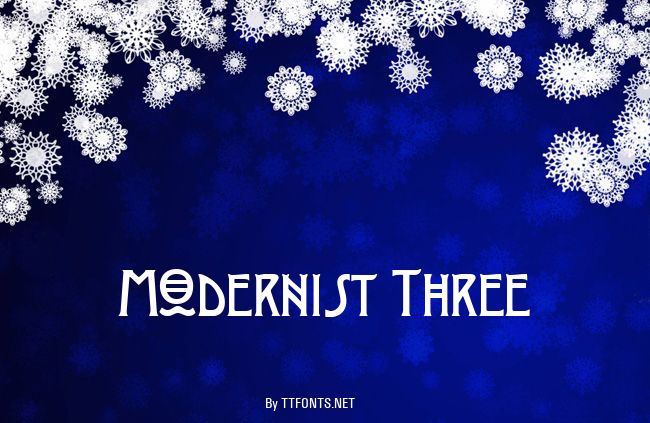 Modernist Three example