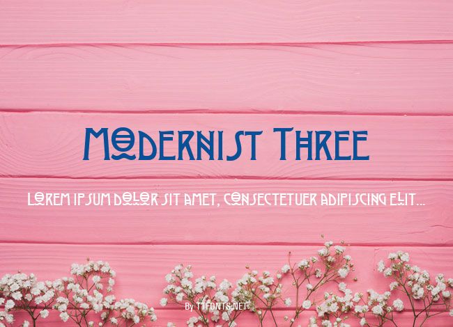 Modernist Three example