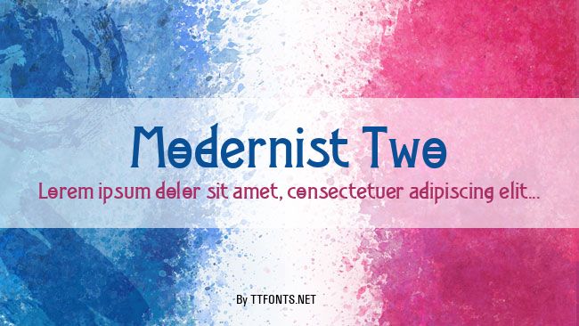 Modernist Two example