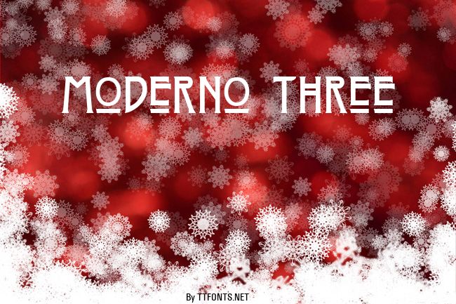Moderno Three example