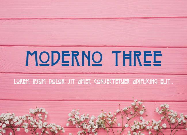 Moderno Three example