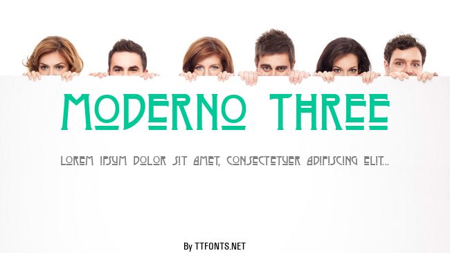Moderno Three example