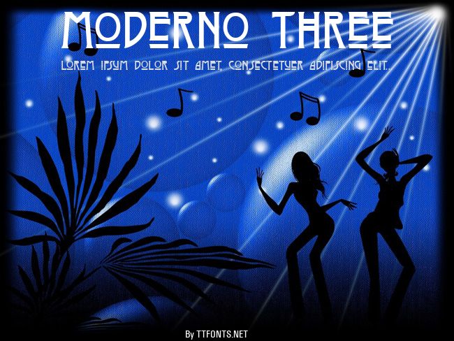 Moderno Three example