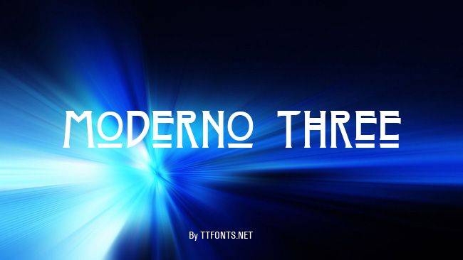 Moderno Three example