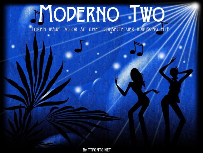 Moderno Two example