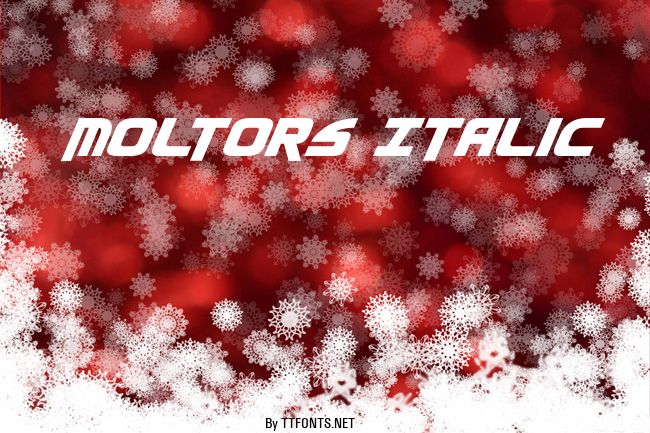 Moltors Italic example