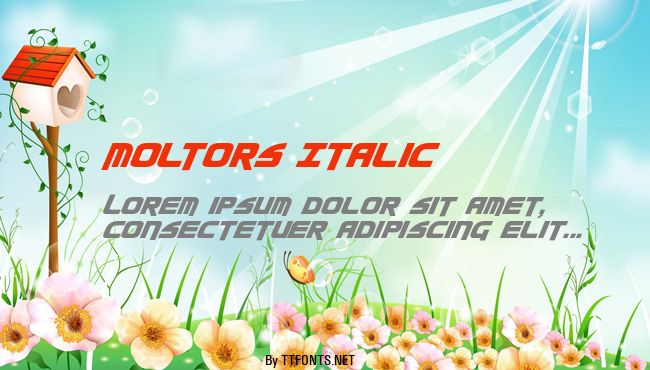 Moltors Italic example