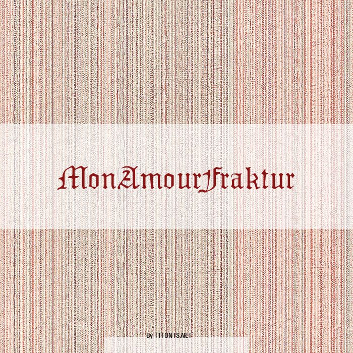 MonAmourFraktur example