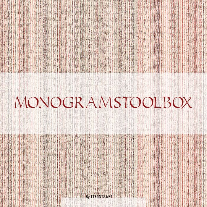 MonogramsToolbox example