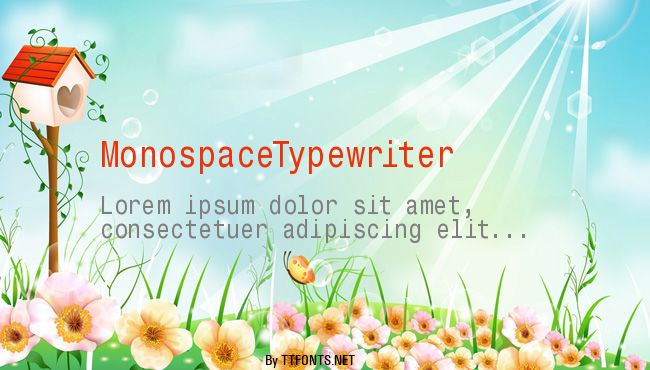 MonospaceTypewriter example