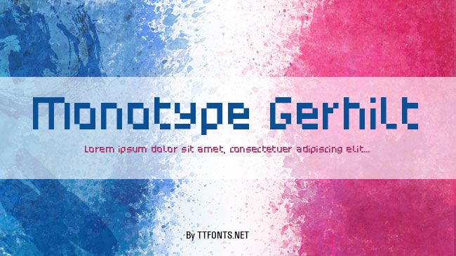 Monotype Gerhilt example