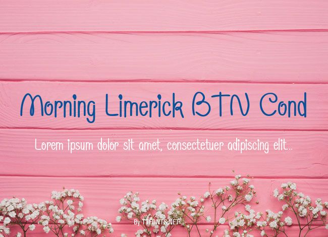 Morning Limerick BTN Cond example
