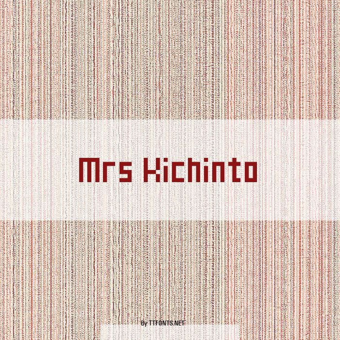 Mrs Kichinto example