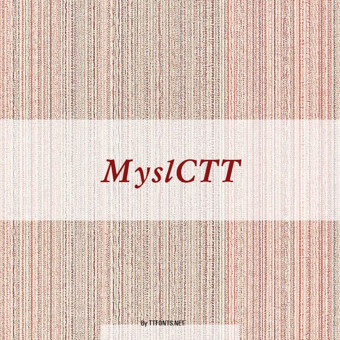 MyslCTT example