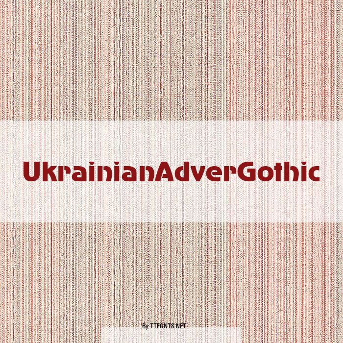 UkrainianAdverGothic example