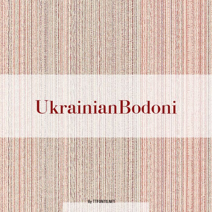 UkrainianBodoni example