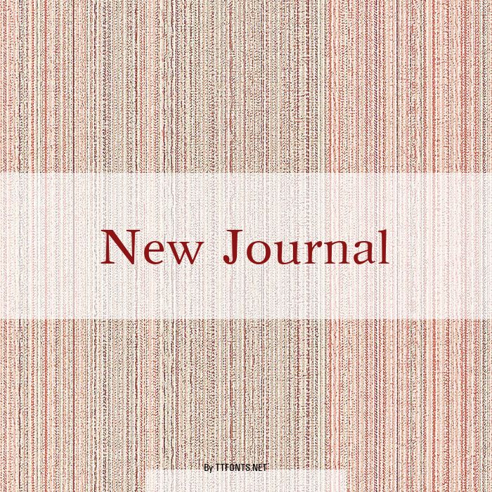 New Journal example