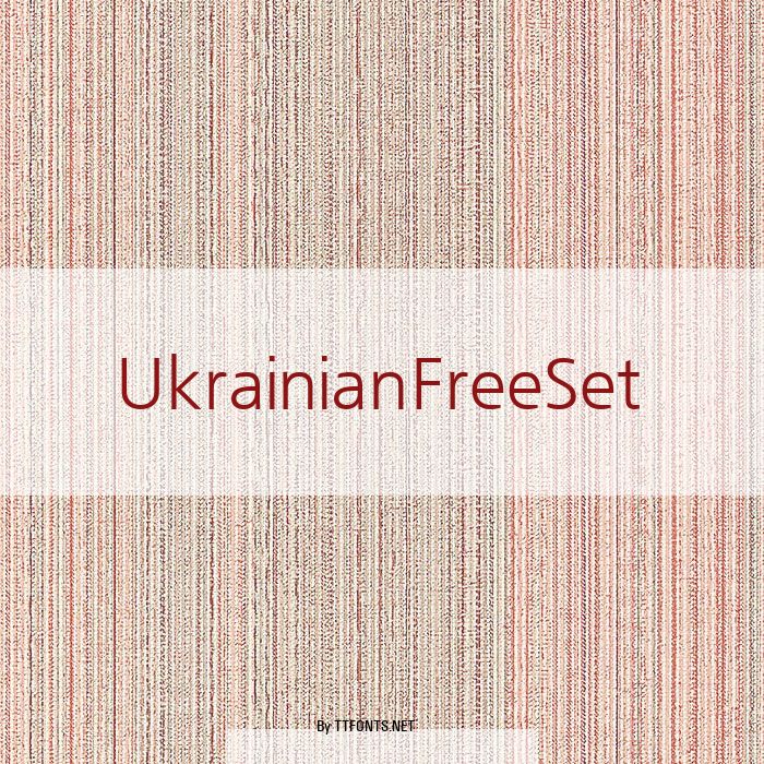 UkrainianFreeSet example