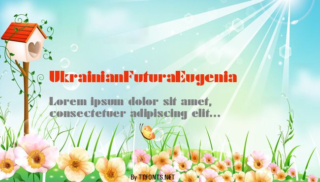 UkrainianFuturaEugenia example