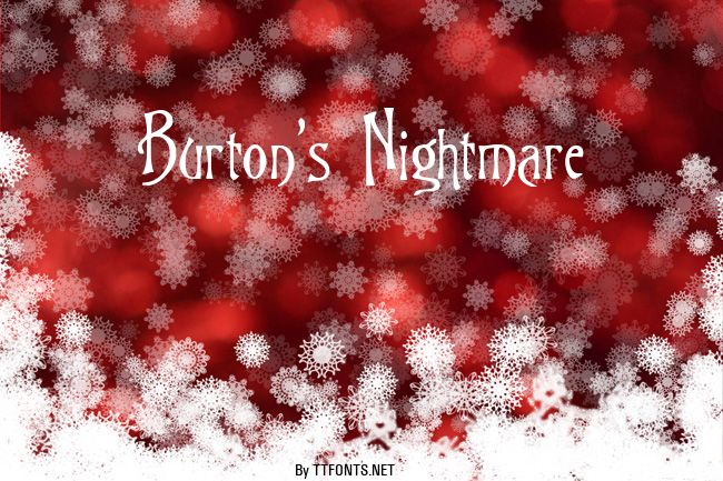 Burton's Nightmare example