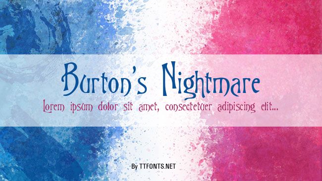 Burton's Nightmare example