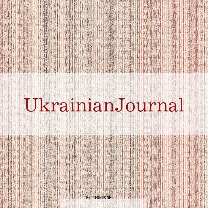 UkrainianJournal example