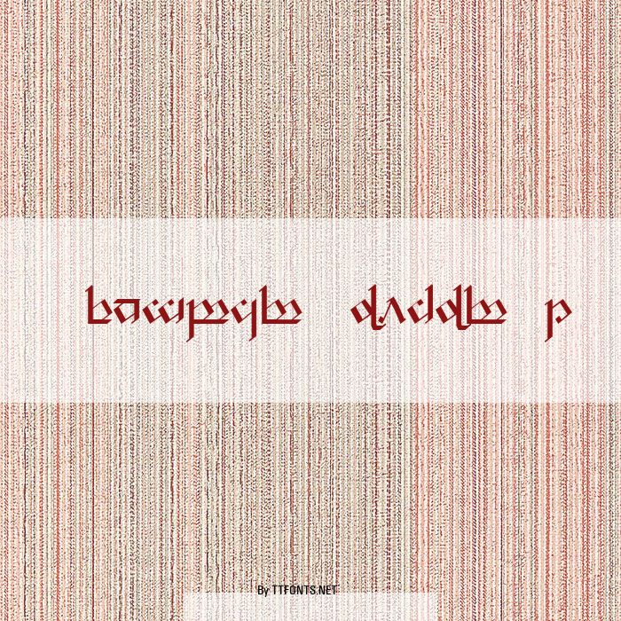 Tengwar Noldor-1 example