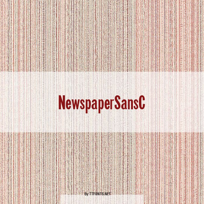 NewspaperSansC example