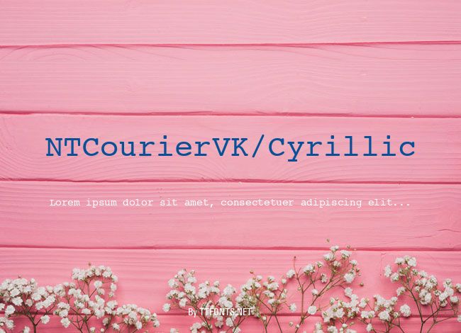 NTCourierVK/Cyrillic example