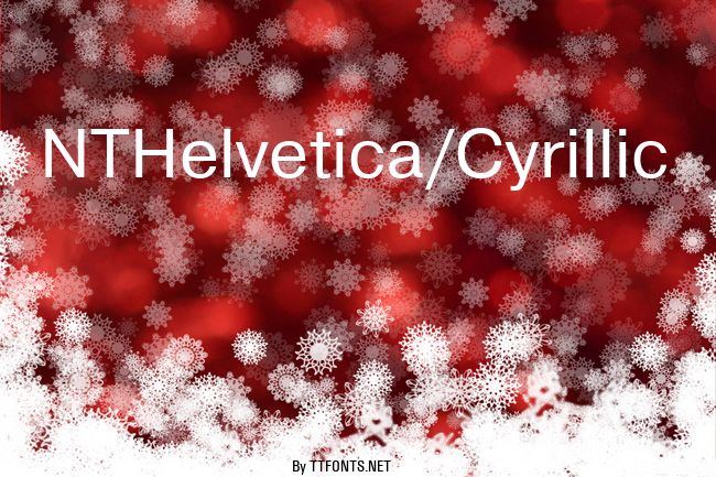 NTHelvetica/Cyrillic example