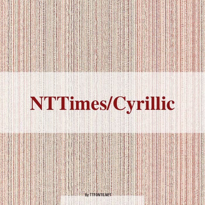 NTTimes/Cyrillic example