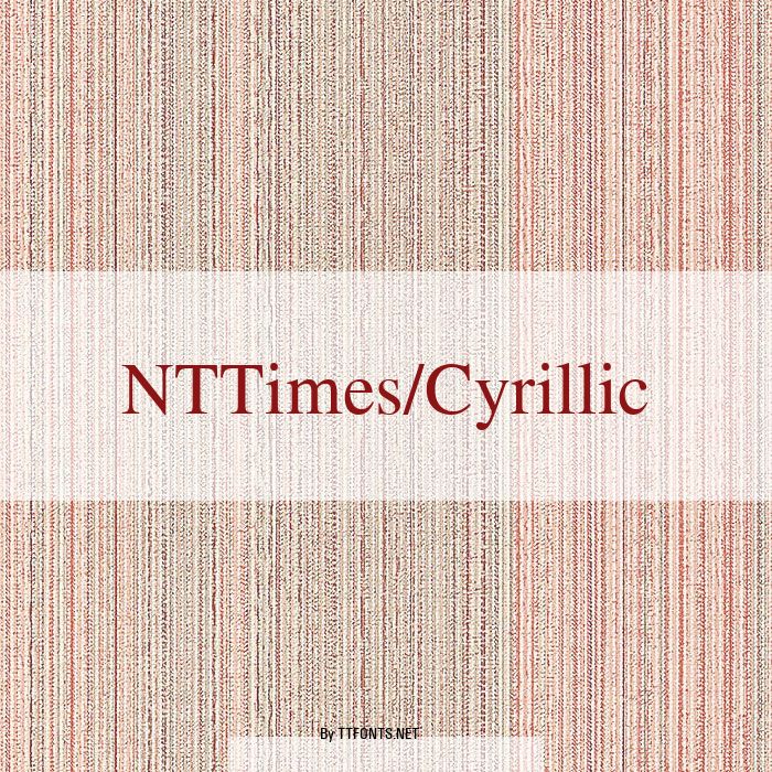 NTTimes/Cyrillic example