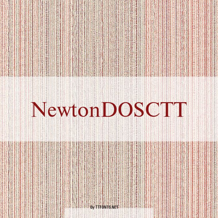 NewtonDOSCTT example