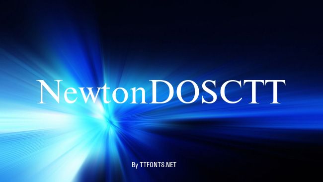 NewtonDOSCTT example