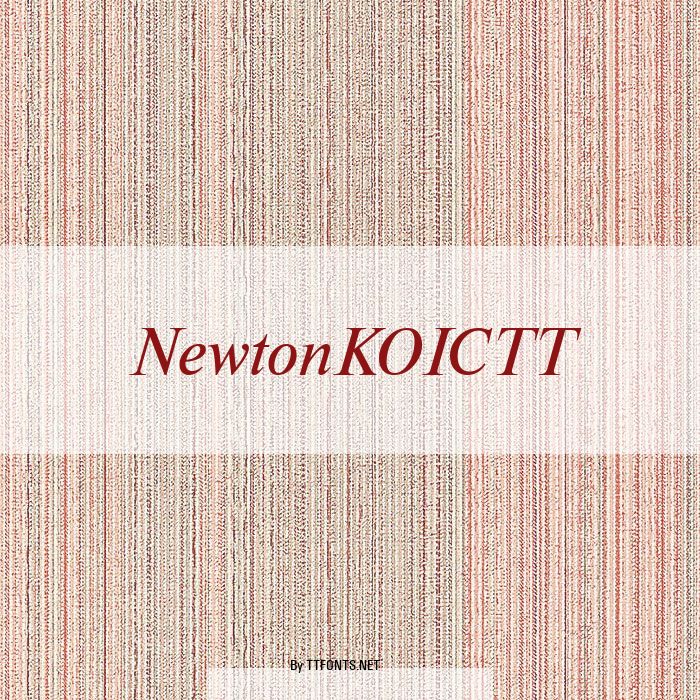 NewtonKOICTT example