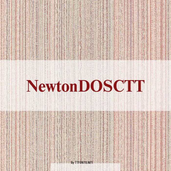 NewtonDOSCTT example