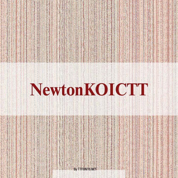 NewtonKOICTT example