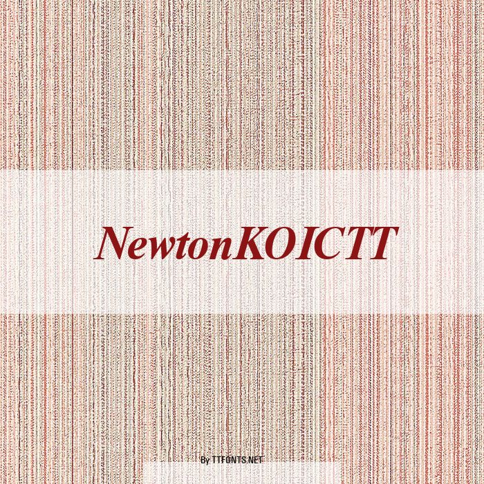 NewtonKOICTT example