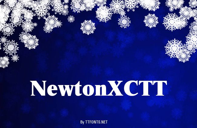 NewtonXCTT example